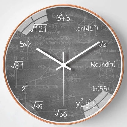 Krittavla - Matematisk Formler Väggklocka för Stilig Dekoration