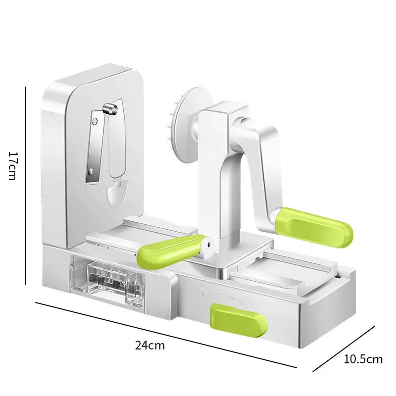 Carvallo Grönsaksspiralskärare | 5-i-1 Spiralskärare & Hyvel | Med sugfot & fällbar design | För zoodles, grönsaker & frukt