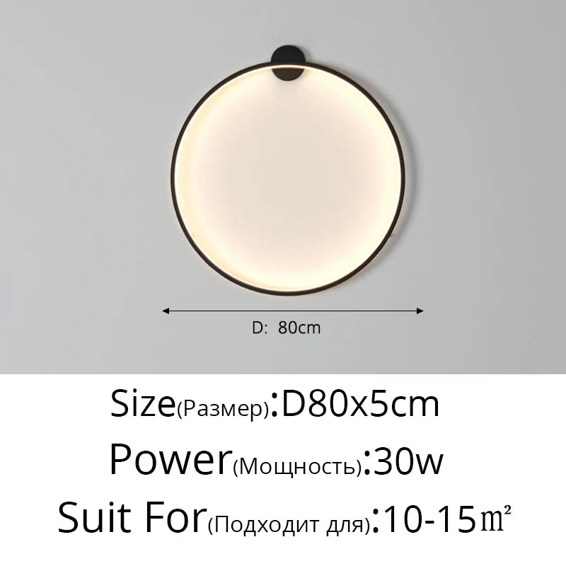Måne LED Vägglampa – Modern Vägglampa för Sovrum, Vardagsrum och Hall