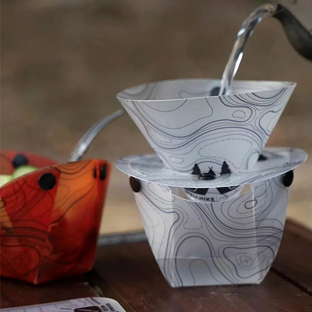 Carvallo Fällbart Utomhus-Service | Ultralätt & Återanvändbar | Livsmedelsäker & Platsbesparande | För Camping, Vandringsleder & Picknick