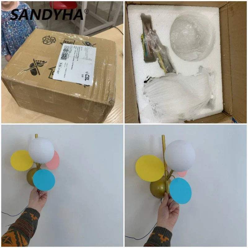 MacronLicht - Färgglad LED Akryl Vägglampa