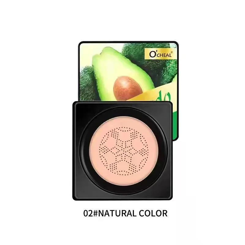Carvallo Cream Cushion Set Luméa Glow | Med Mushroom-applikator | 4-delad i presentlåda | Foundation & Concealer i ett