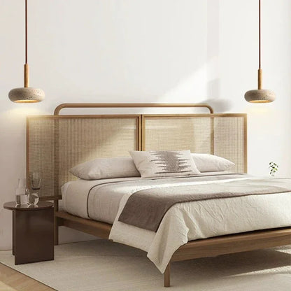 Liten Pendellampa med Travertinsten Design – LED Inomhuslampa för Vardagsrum och Sovrum