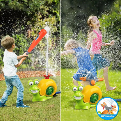 Carvallo Vattensprinkler-leksak | Rolig trädgårdssnigel | För barn från 3 år | Sommar-sprutkul i trädgården &amp; pool