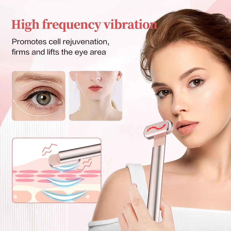 Carvallo LumiVibe | EMS &amp; Röd ljus | Stramande anti-aging vård | 270° vridhuvud