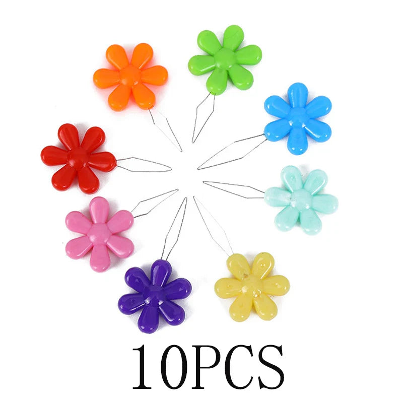 Carvallo Nadelträdare Set Mångfärgad | Trädhjälp för seniorer & nybörjare | Blomform | 10–50 stycken Slumptal