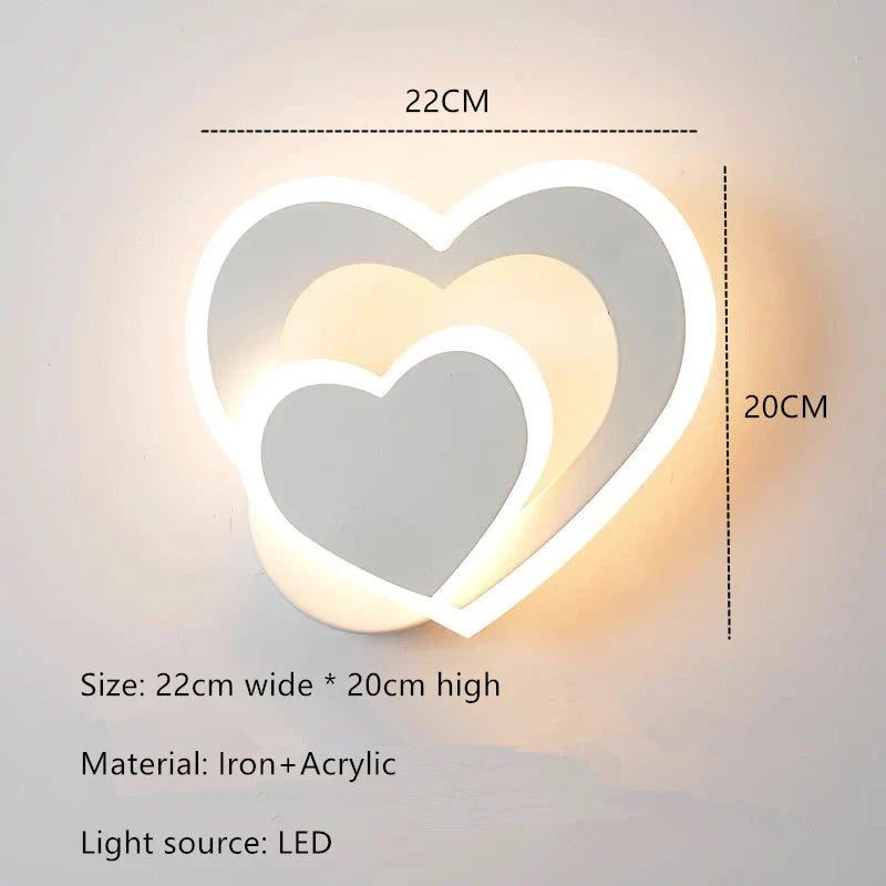 HeartWall Vägglampa - Kreativ LED Stämningsbelysning