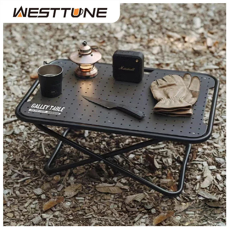 Carvallo Campingtisch GEARVION TacticalPro | Lätt & Bärbar | Aluminiumslegering | 60kg Tragkraft | Utomhus, Camping, BBQ