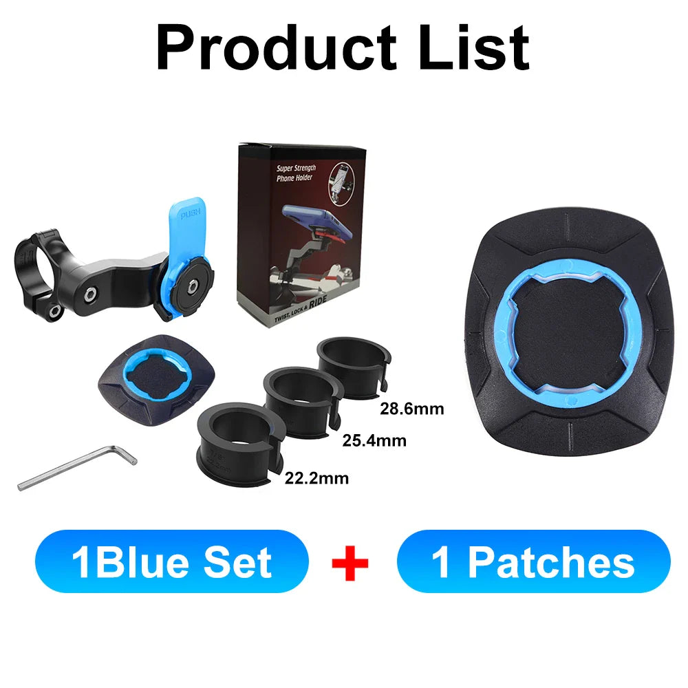 Carvallo Pro Hållare | Stötsäker telefonhållare för cykel & motorcykel | 360° roterbar | För 4,7–7,2" smartphones