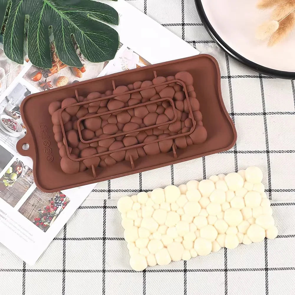 Carvallo Silikonform | 3D-chokladform i Dubai-design | Tunna plattor & fondant | För praliner, dekoration & bakverk