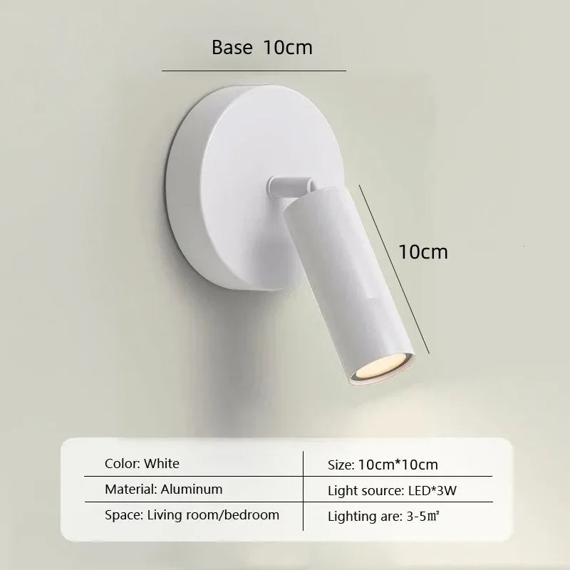 FlexiLicht - LED Vägglampa Lättläsningslampa för Sovrum, Hotell och Nattbruk