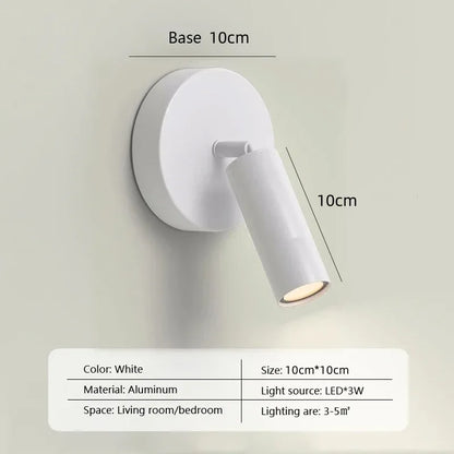 FlexiLicht - LED Vägglampa Lättläsningslampa för Sovrum, Hotell och Nattbruk