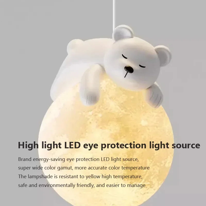 MoonGlow - Kreativ LED Vägglampa för Sovrum och Barnrum
