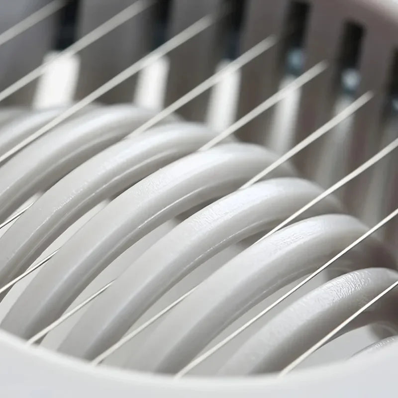 Carvallo Äggskärare med rostfri tråd | För perfekta skivor & klyftor | Diskmaskinssäker & kompakt