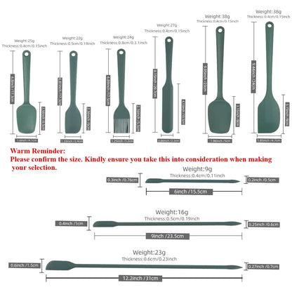 Lirosetta Flex | Silikonspatelset värmebeständigt &amp; non-stick – 6/9-delars bakutrustning