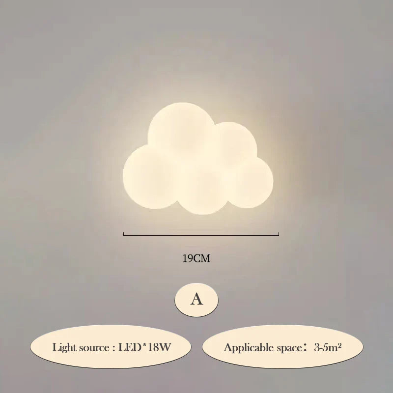 CloudLight - LED Vägglampa Barnrum Belysning