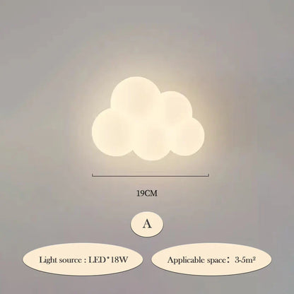 CloudLight - LED Vägglampa Barnrum Belysning