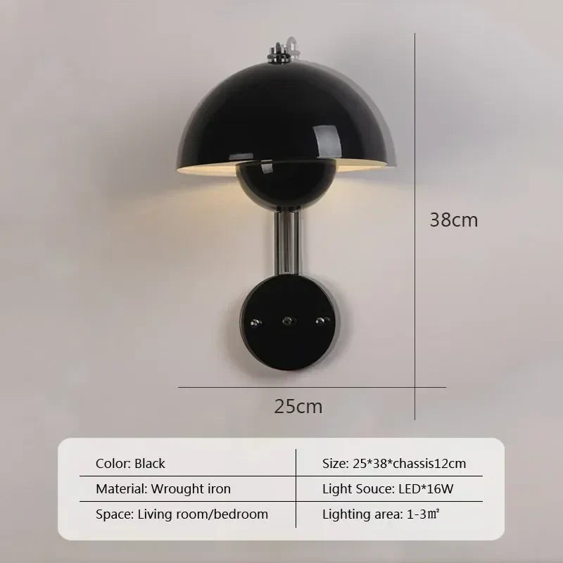 NordicGlow - Minimalistisk Flerfärgad LED Vägglampa för Sovrum och Vardagsrum
