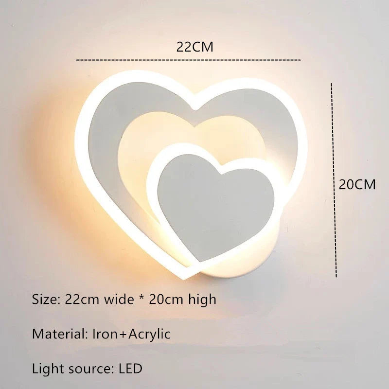HeartWall Vägglampa - Kreativ LED Stämningsbelysning