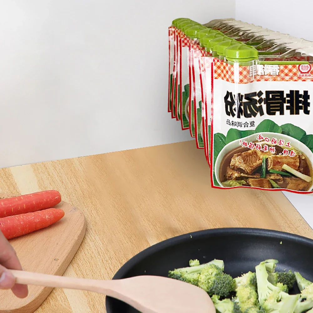 Carvallo-Kryddhållare ClipSpice | Uten borring monterbar kryddhylla med låsklipp | För påsar, småpåsar & kryddor