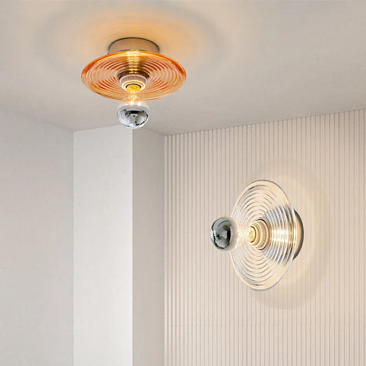 AquaGlow - Glas Vägglampa LED Vattengåvor Stämningsbelysning