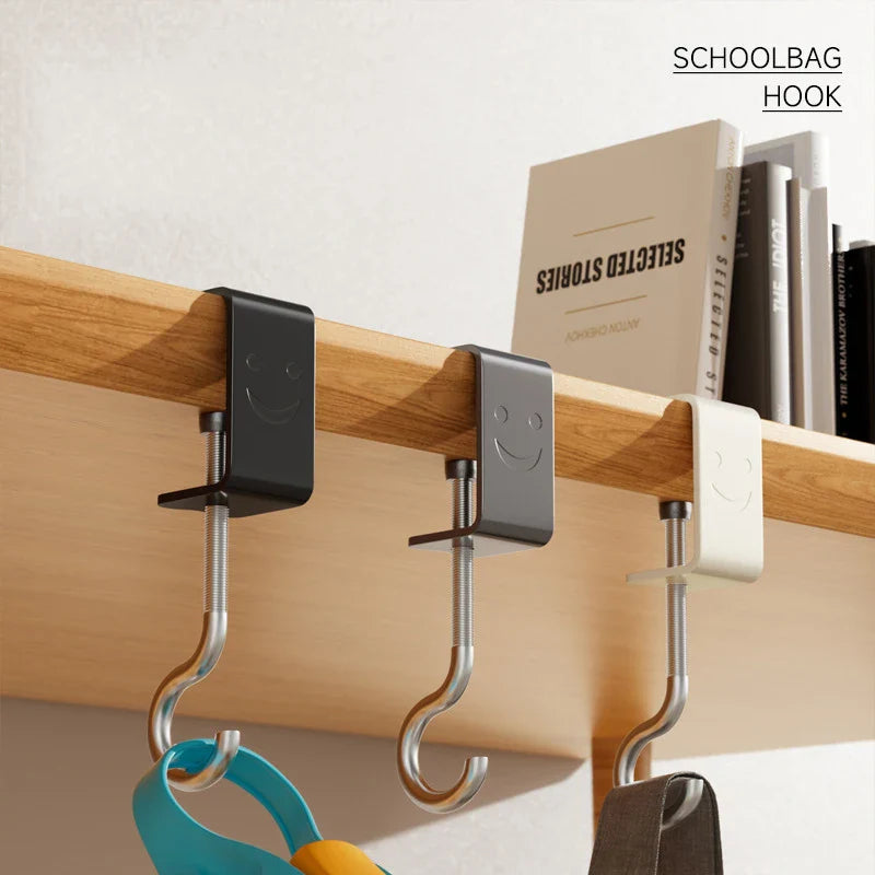 Carvallo Justerbar Skrivbordskrok | Utan borrning | Bärbar & Multifunktionell | För väskor, hörlurar & tillbehör