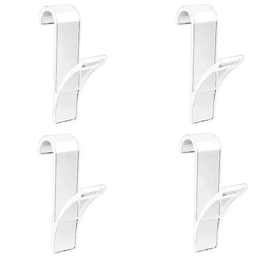 Carvallo Radiator Hook Set | 4-Pack | Space-Saving & Transparent | For Bathroom & Kitchen