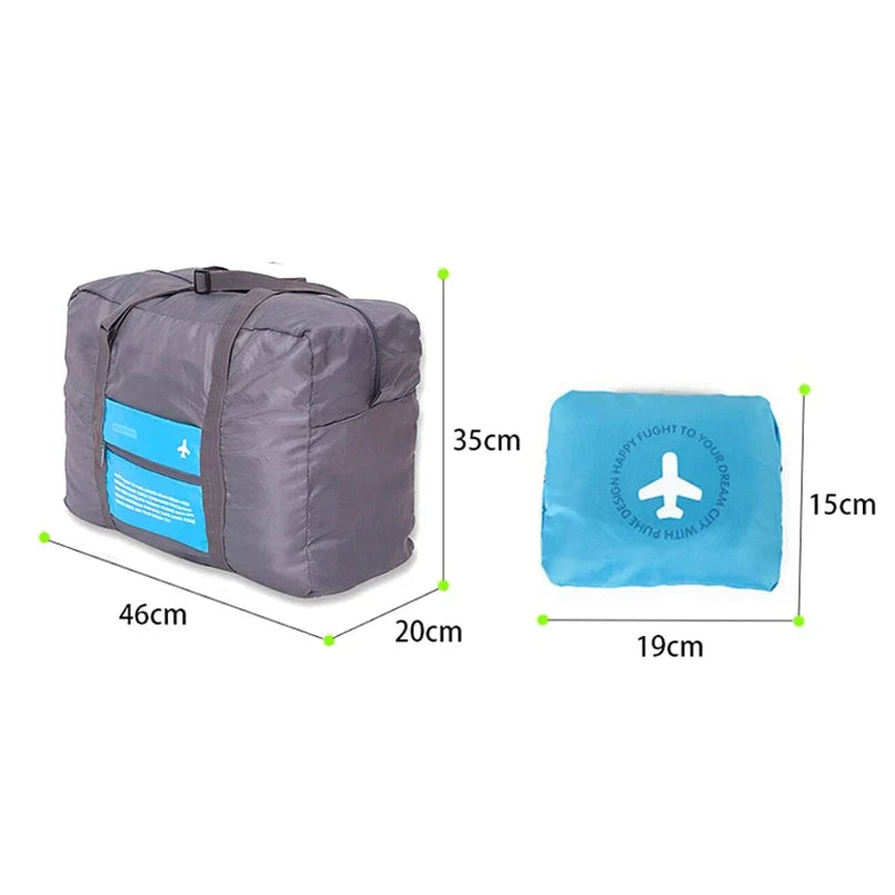 Carvallo Travel Bag Fällbar resväska i Oxford-material | Vattentät & luktresistent | 42 × 38 × 20 cm | För damer & herrar