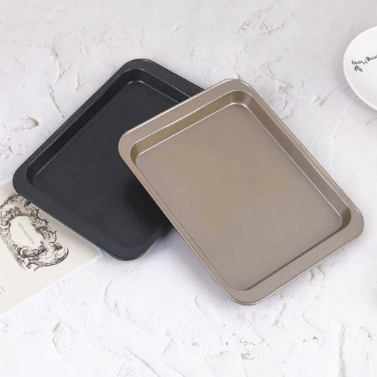 Carvallo Rektangulär Bakform i Rostfritt Stål med Non-stick Beläggning | Ugnsplåt för Kakor, Tårtor & Gratinéer | Professionellt Bakningstillbehör för Hemmet & Bageri