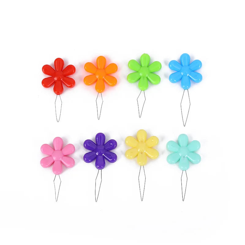 Carvallo Nadelträdare Set Mångfärgad | Trädhjälp för seniorer & nybörjare | Blomform | 10–50 stycken Slumptal