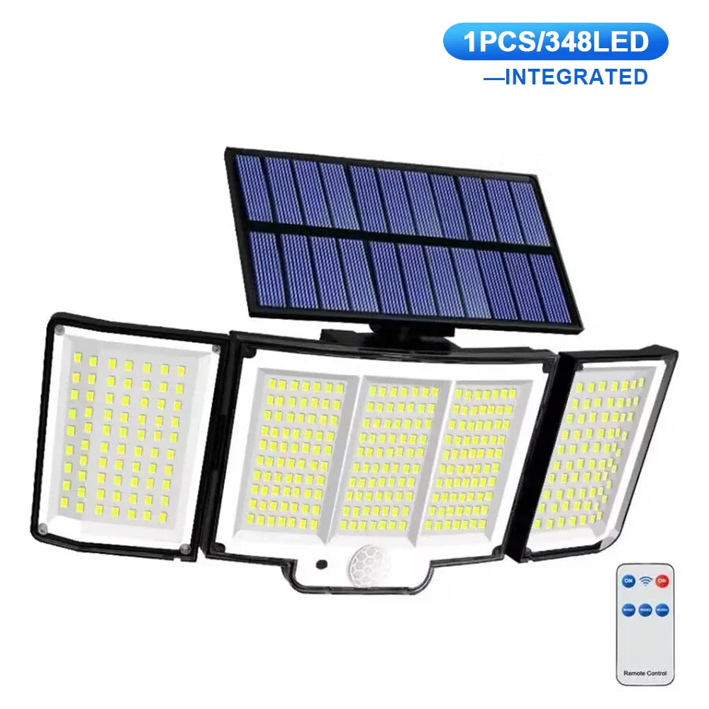 Carvallo-Vägglampa LumoGuard 318LED | Rörelsesensor & 3 Ljusstyrkor | IP65 Vattentålig för Trädgård, Terrass & Staket