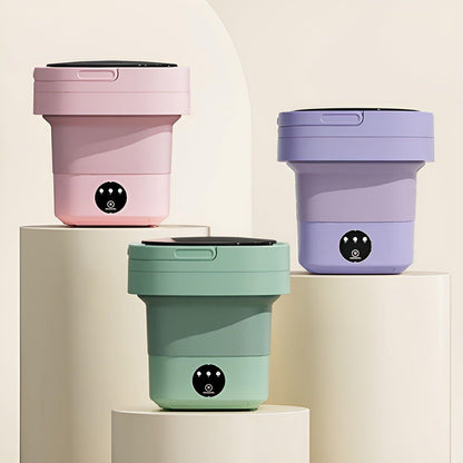 QuickSpin Tvättmaskin – Fällbar Mini Tvättmaskin med Torktumlare