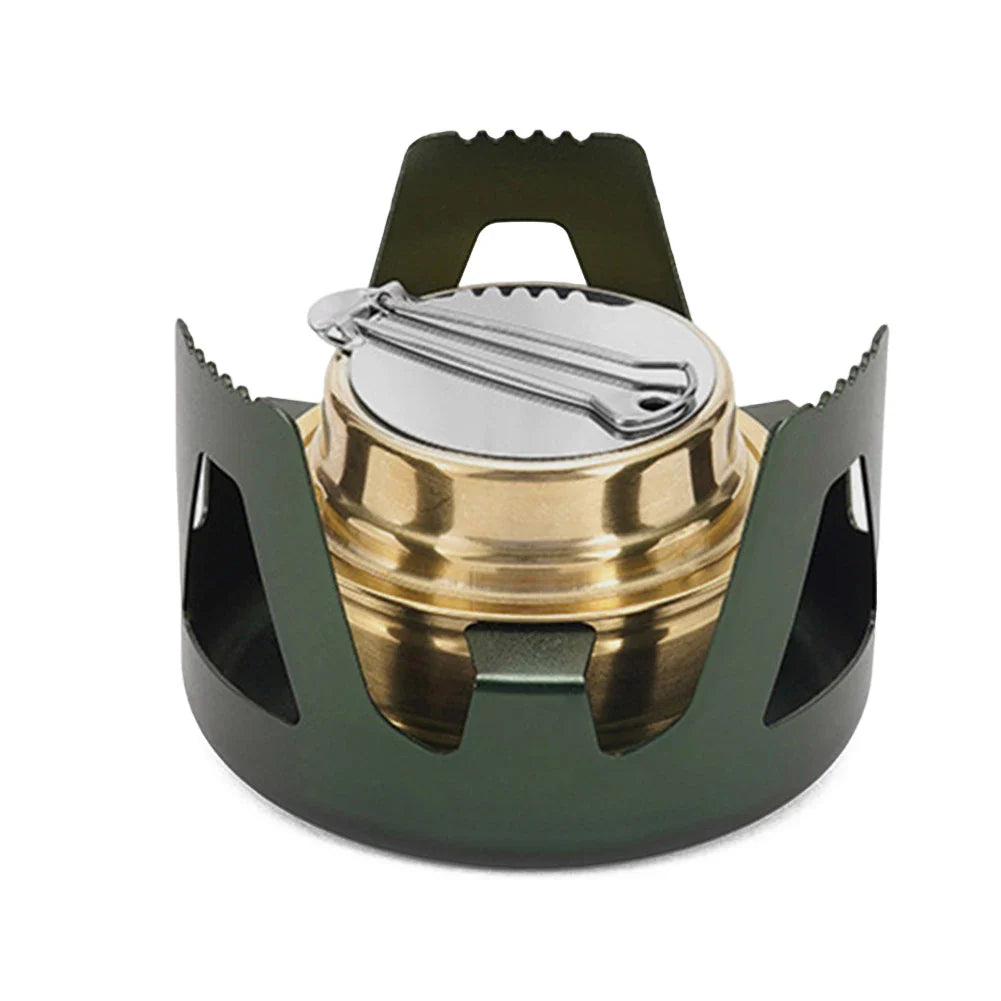 Carvallo Utomhus Spirituskök | Justerbar Flamma | 360° Rundbränning | Kompakt & Stabil