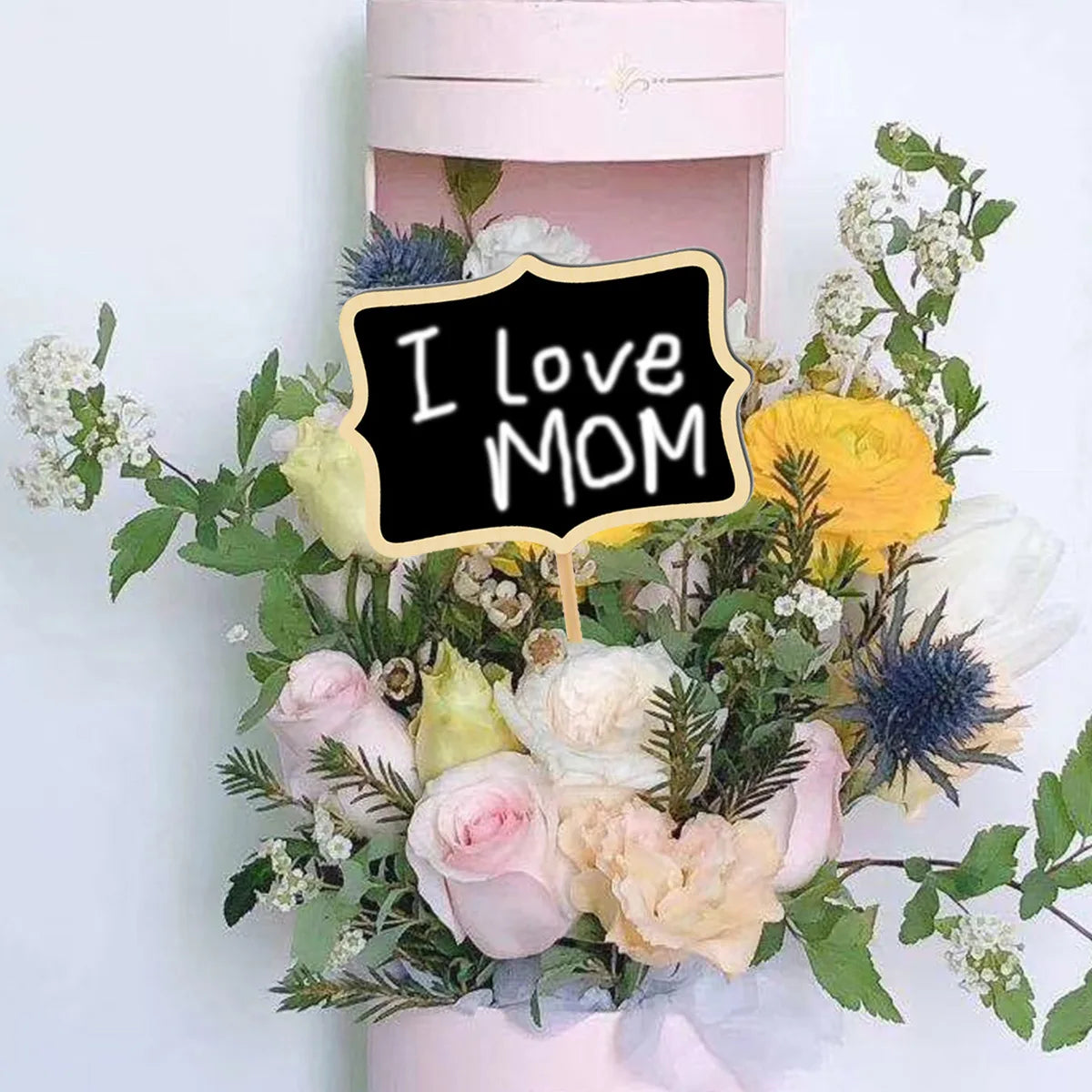 Carvallo GreenNote Wood | 10-pack tavlor av trä | Återanvändbara trädgårdsmarkörer för rabatter, krukor & balkong