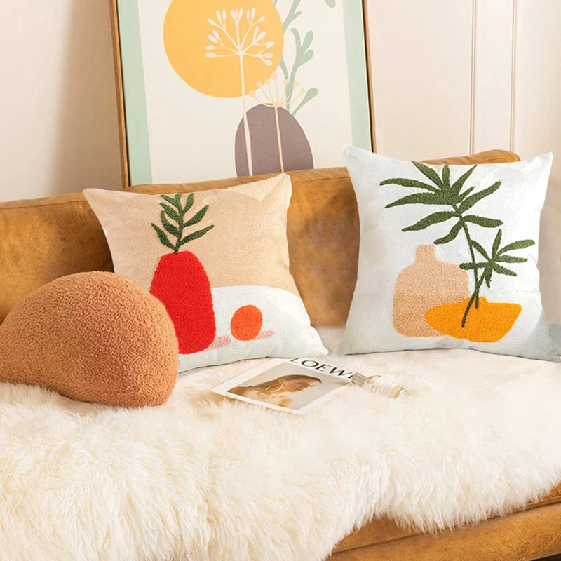 Carvallo – Jacquard Kuddöverdrag med Fina Solrosmönster