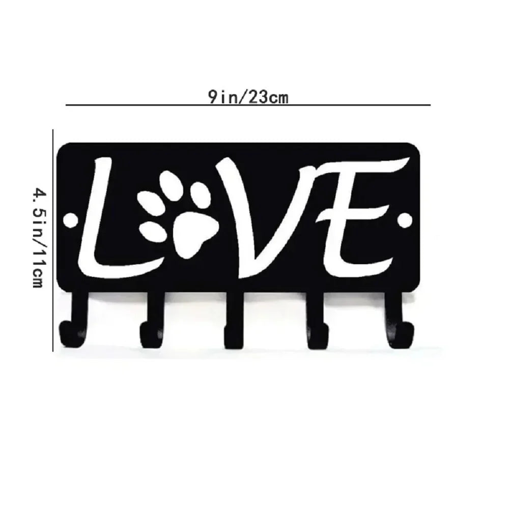 Elegant Väggmonterad Nyckelhållare - En Stilren Lösning för Nycklar och Tillbehör