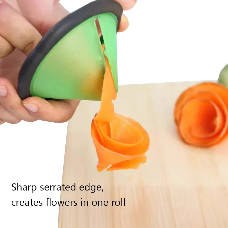 Carvallo Sallads-Konstverktyg Set | Rostfritt Stål Spiralskärare & Grönsakskniv | För Morötter & Gurkor | Carvallo™