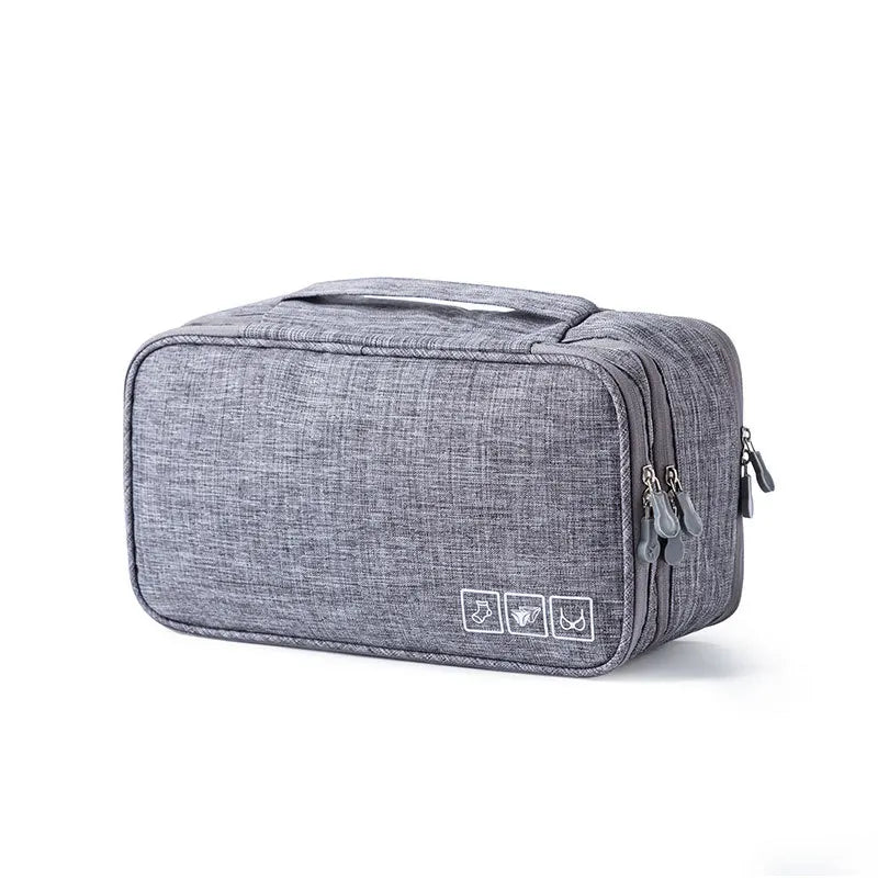 Carvallo-Organizer Travinelle | Fällbar resväska med 3 fack | Vattentät & Transparent | 30 × 17 × 13 cm