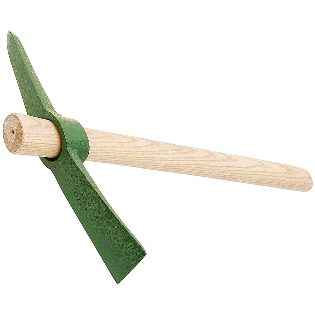 Carvallo Trädgårdshacka av stål | Hålsmidda & handhållen | Robust verktyg med trähandtag | 35×23×5,2 cm