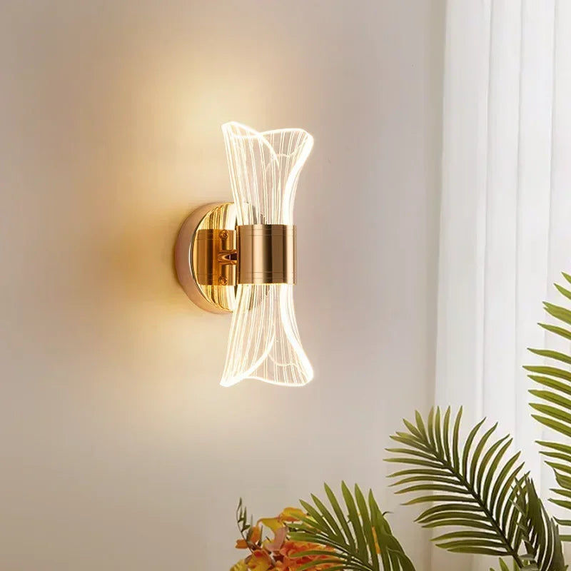 GlowCurve - Modern LED Vägglampa För Sovrum och Vardagsrum