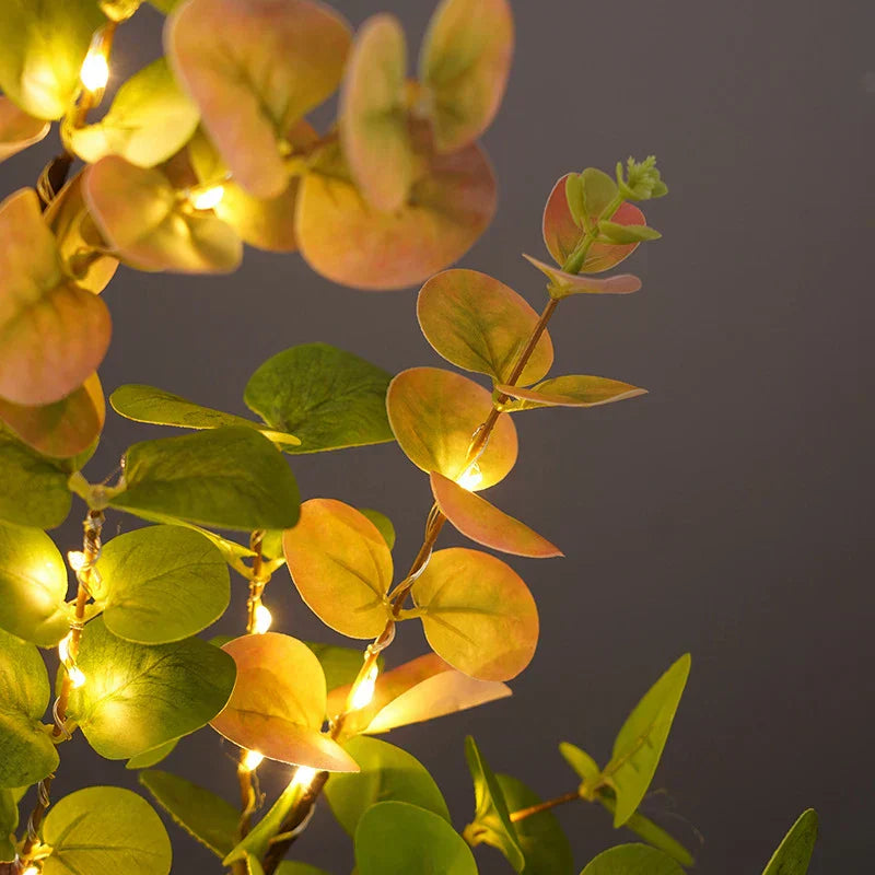 LumiTree - LED Golvslampa med Avtagbar Bas – Stämningsfull Belysning för Vardagsrum och Sovrum
