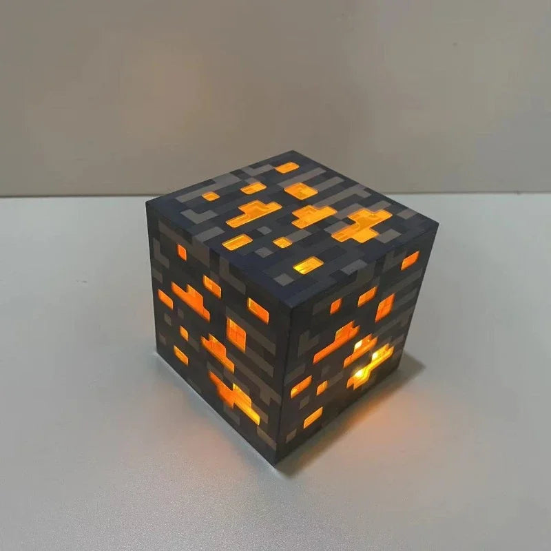 Lekfulla LED Block Lampor - Kreaativ Belysning för Spelare