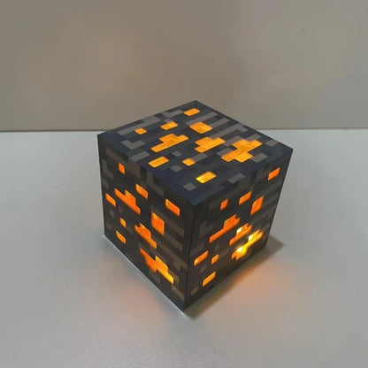 Lekfulla LED Block Lampor - Kreaativ Belysning för Spelare