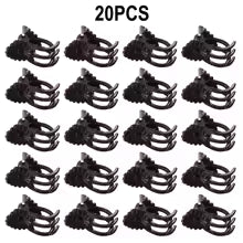 Carvallo Orchid | 20-pack växtklipp för orkidéer & klätterväxter | Återanvändbar & UV-beständig | I grönt eller kaffebrun