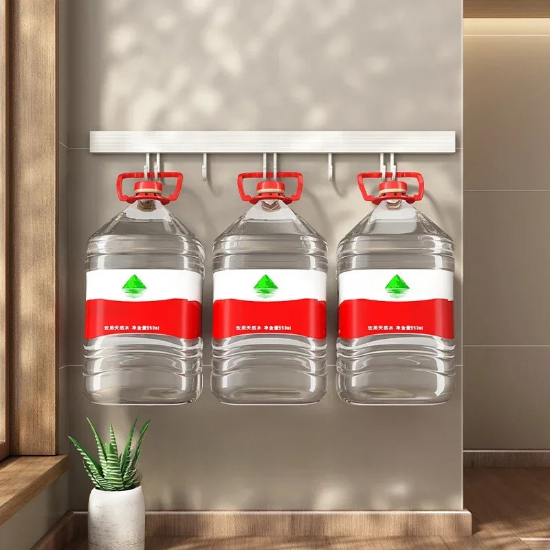 Carvallo KüchenMeister Flex | Utan borrning | Med krokar och skedhållare | 30/40/50 cm | Organizer i rymdaluminium