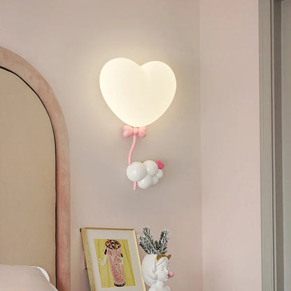 LoveLicht - Rosa Kronmoln Hjärtdesign LED Sänglampa