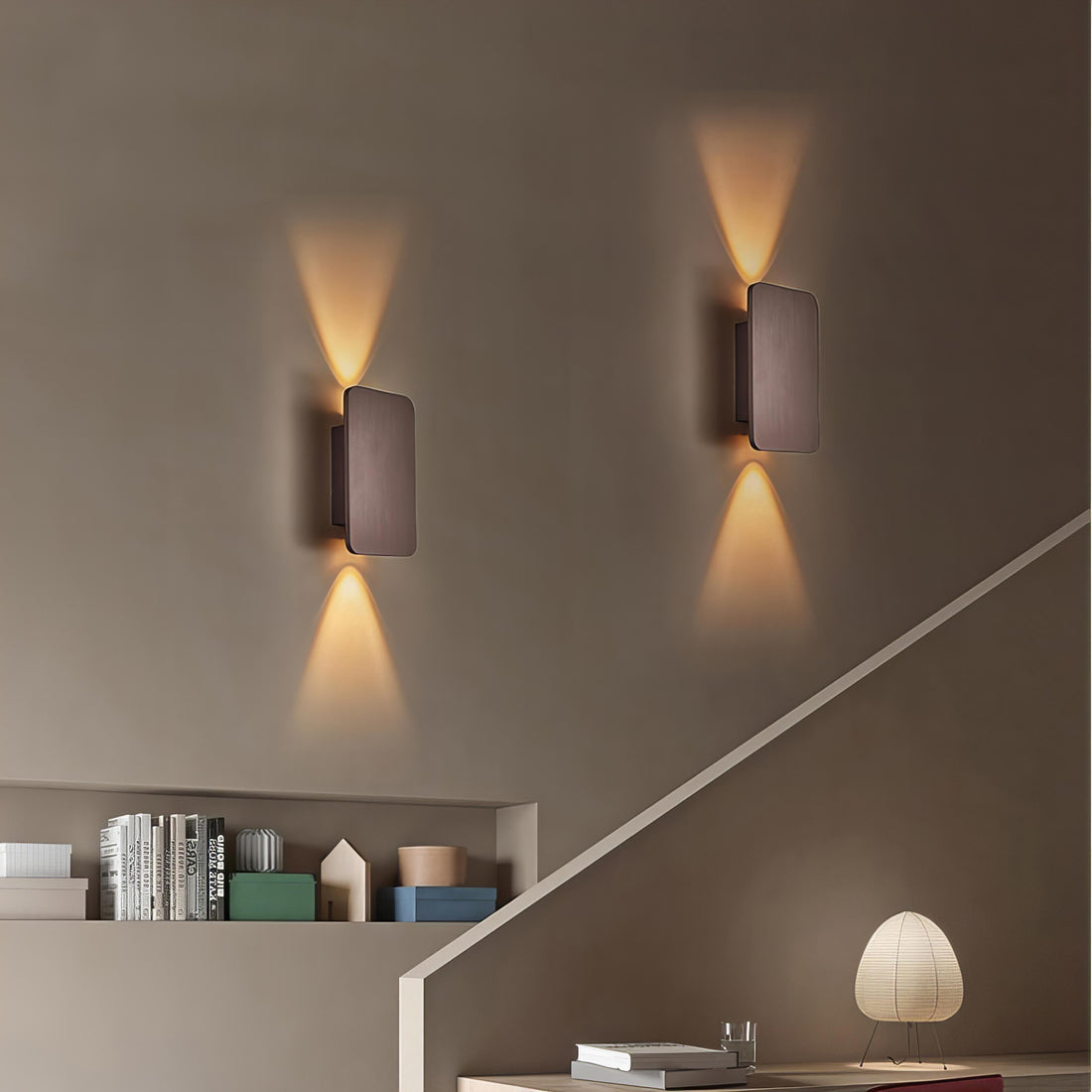 Vägglampa Modern Metall Rektangulär LED Inomhus