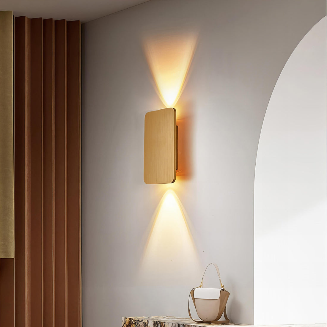 Vägglampa Modern Metall Rektangulär LED Inomhus