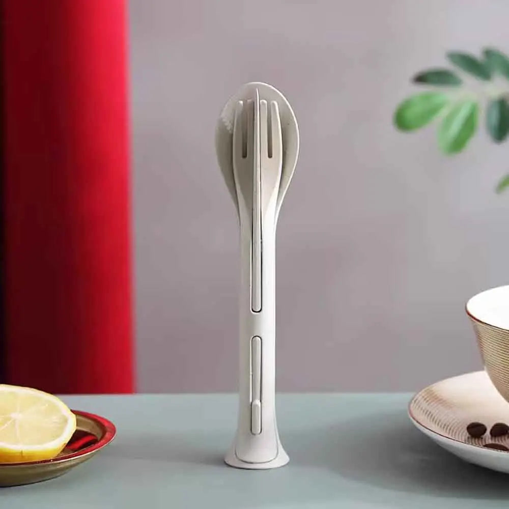 Carvallo Resebestick | 3-delat set av vetefält | Med etui | Återanvändbar och miljövänlig | För skola, kontor och utomhus