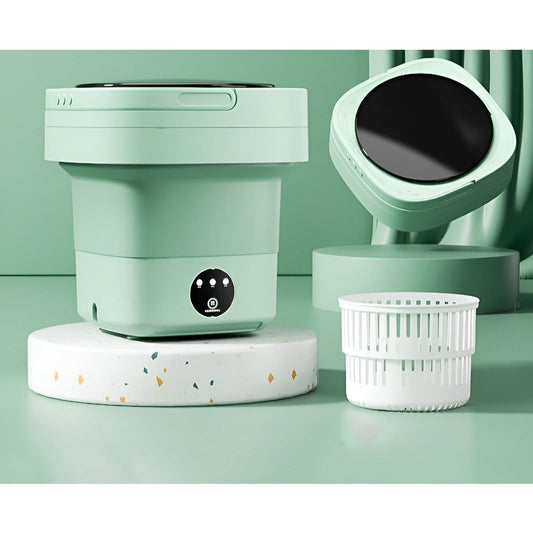 QuickSpin Tvättmaskin – Fällbar Mini Tvättmaskin med Torktumlare